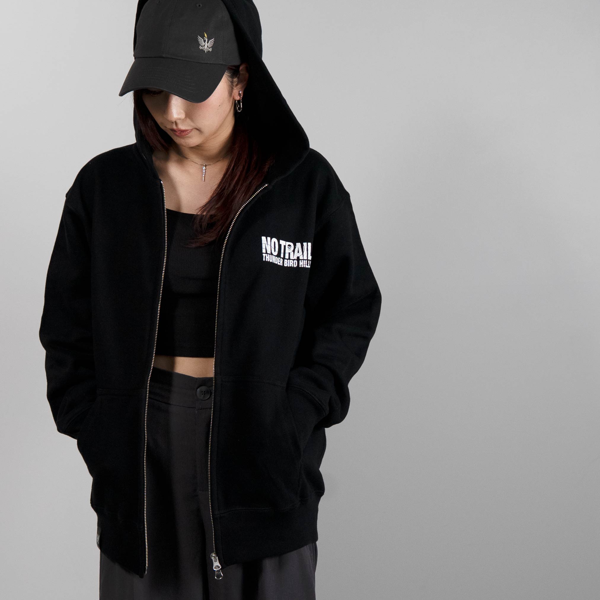 Full-zip hoodie TBH LOGO
